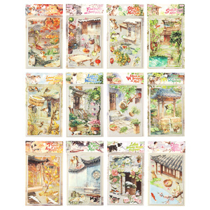 สติกเกอร์ 3 มิติ ลายกลิ่นหอม 24 แบบ แพ็คละ 3 แผ่น สติกเกอร์สำหรับเด็ก สติกเกอร์ลายวิวทิวทัศน์แบบด้าน - Product Image 5