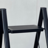 Échelle multifonctionnelle en zigzag pour la maison, design moderne, pliable, en aluminium, capacité de 300 lb, pour usage domestique