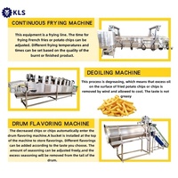 Kls Energiebesparende Industriële Frietlijn Bevroren Aardappelchips Machines Snack Voedselverwerking Lijn