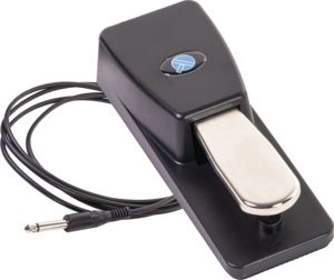 QUIK LOK - PSP/125, Piano Sustain Pedal, Momentary Contact, Mode Selector <b>Switch</b>, Rubber-Coated, 1.8 m Cable, 6.3 mm <b>Plug</b>, Black - Product Image 6