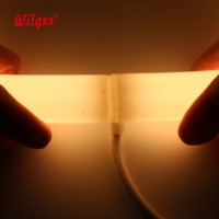 Ruban LED Néon Flexible en Silicone 30mm 360° IP65 RGB 2x120 LED/m, Découpable, IC à Courant Constant 5.56cm pour Éclairage Décoratif de Plafond et Moulures