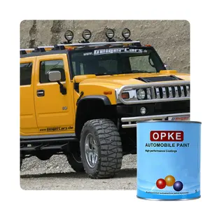 OPKE Acrylique 2K Peinture Auto Finition Métallique Voiture Couleur Noir Mat Argent Jaune Système de Mélange Hummer Peintures Automobiles