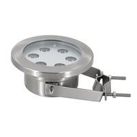 Lampe fontaine à LED 6*3W RGB DMX Corps en acier inoxydable 12V/24V IP68 Spot sous-marin étanche pour piscines