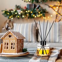 2 Sets 100ml Verre Reed Diffuser Jars Black Caps Rattan Sticks Empty Refillable Fragrance DIY Decor for Home Living Room