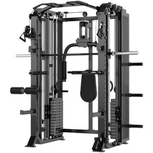 Smith Machine avec bras à levier, rapport de poulie 2:1, rack à squats, barre de traction, entraînement de la force du haut du corps, jambes, salle de sport commerciale, salle de sport à domicile - Product Image 1
