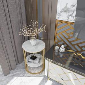 Modern Metal Coffee Table with Powder-Coated Steel <b>Frame</b> Heat-Resistant Surface and Spacious Design for Indoor or Outdoor Use - Product Image 4