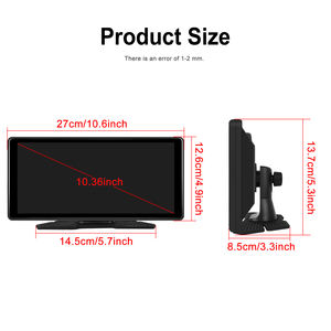 Podofo วิทยุติดรถยนต์10.36นิ้ว, วิทยุติดรถยนต์แอนดรอยด์แบบพกพา<span class=keywords><strong>4</strong></span> + 64G GPS <span class=keywords><strong>WiFi</strong></span> BT FM AirPlay รองรับกล้อง AHD - Product Image 5