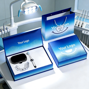 लक्जरी ब्रेसिज डेंटल डेन्चर बॉक्स चुंबकीय दंत चिकित्सा क्लिनिकों कस्टम लोगो ऑर्थोडोन्टिक उपहार कठोर डिजाइनर पैकेजिंग बॉक्स - Product Image 1