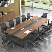 Tables de conférence de grande taille pour projets de bureau, pouvant accueillir de 8 à 20 personnes, avec chaises de conférence, Mesa De Reuniones, Mesa De Reunioes