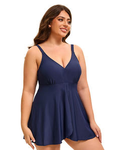 Nuevo traje de baño de una pieza transfronterizo europeo y americano para mujer, estilo deportivo de color bloqueado - Product Image 3