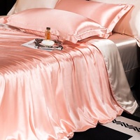 Parure de draps pliés en soie de mûrier 100 % pure, écologiques, 16-30 Momme, pour hôtels