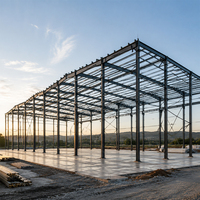Entrepôt préfabriqué en structure métallique à installation rapide, usine industrielle, atelier, bâtiment de stockage