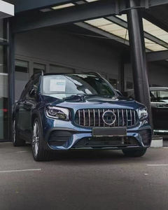 Bodykit per <span class=keywords><strong>Mercedes</strong></span> Benz X247 <span class=keywords><strong>GLB</strong></span> modifica AMG G35 G45 paraurti anteriore diffusore posteriore punte di scarico nero e argento - Product Image 5