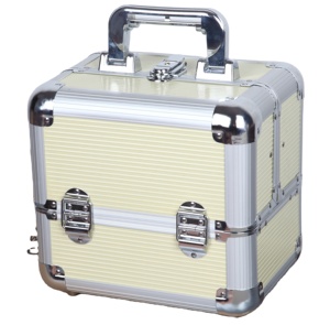 c Portable India <strong>Bridal</strong> <strong>Box</strong> Aluminium Frame Small <strong>Makeup</strong> case Train <strong>Vanity</strong> Cosmetic <strong>Box</strong> - Product Image 1