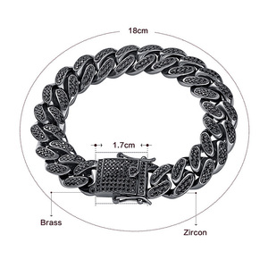 Bijoux de mode pour hommes en plaqué or, Bracelets de luxe <span class=keywords><strong>bleu</strong></span>, collection 2020 - Product Image 3