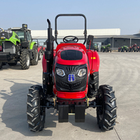 Tracteur agricole compact 4x4 de 50 CV, 70 CV, 80 CV avec chargeur frontal, équipement agricole