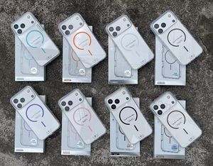 <span class=keywords><strong>Custodia</strong></span> di Lusso Trasparente per iPhone 17 16 Pro Max 15 14 13 <span class=keywords><strong>12</strong></span> 11 Pro S24 Plus S25 Ultra Cover per Telefono con Ricarica Wireless Magnetica - Product Image 6