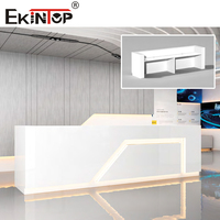 Bureau d'Accueil Ekintop Moderne pour Salon de Beauté Luxe, Comptoir de Réception de Bureau