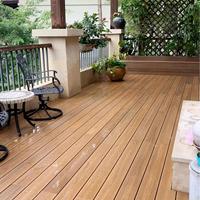 Plancher en WPC stratifié M-Section, co-extrusion solide, finition chêne rustique, imperméable, résistant aux rayures, antidérapant, écologique