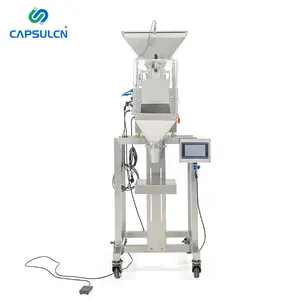 Máquina de enchimento semiautomática de café e sal, máquina de embalagem e pesagem em pequena escala com balança linear de cabeça única