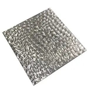 Color Water Ripple Jis Sus 304 201 Hammered Stainless Steel Sheet Plate Protective 2mm 3mm