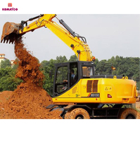 Землеройная машина W915E 15ton колесный экскаватор 0,5 м³ мобильный экскаватор