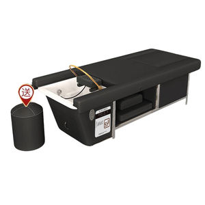 Lettino da Parrucchiere Elettrico Regolabile in Pelle Sintetica con Circolazione d'Acqua, Massaggio per Piedi e Testa, per Saloni di Bellezza e Spa Capelli, Design Moderno - Product Image 2