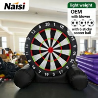 Cible de football gonflable commerciale avec balles collantes et souffleur pour événements sportifs et entraînements