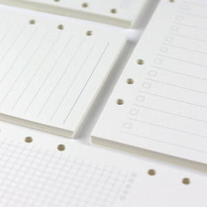 2025 nuevo KRC A5 A6 recarga de papel forrado 6 agujeros 6 anillos hojas sueltas reemplazables papel en blanco para cuadernos diarios cuaderno diario - Product Image 4