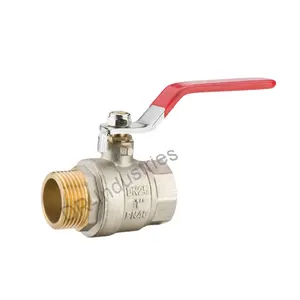 600WOG PN20 Galvanized Steel Handle PVC Coated Brass Plumbing Ball Valve