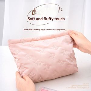 Bolsa de Cosméticos Impermeable Fácil de Limpiar, Bolsa de Maquillaje con Lazo para Mujeres y Niñas, Organizador de Artículos de Aseo para Viaje - Product Image 2