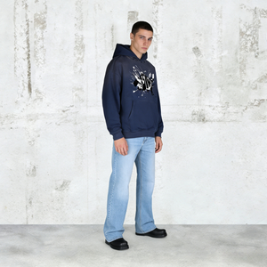 Sudadera con Capucha Extra Grande, Estampada, Bordada, Transpirable, con Cierre, Estilo Retro, Lavada al Ácido, con Estampado de Burbujas Personalizado, 410g, para Hombre y Mujer - Product Image 1