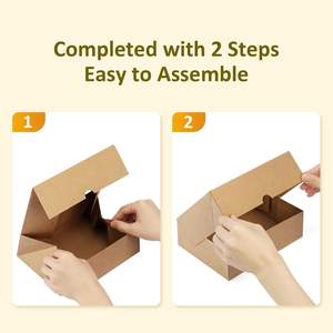 Boîtes à biscuits avec fenêtre, ouverture automatique, boîtes brunes pour pâtisseries, beignets, bonbons, pâtisseries, cupcakes, biscuits, fraises au chocolat - Product Image 4