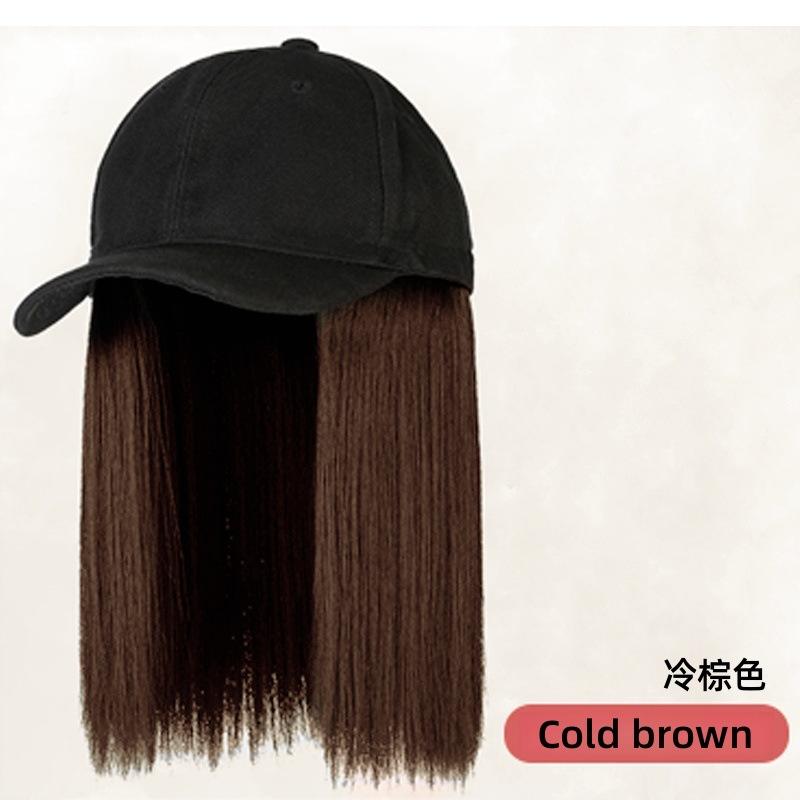 Casquette noire-marron froid