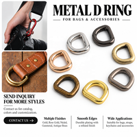 Boucle à clip en D réglable en métal robuste, personnalisée, multi-usages, pour sangle, fermoir de connexion, ceinture, sac à main, quincaillerie semi-circulaire