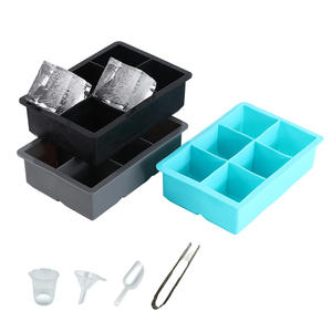 Moule à glaçons carré en silicone à 6 compartiments, à démoulage facile, idéal pour la maison – Vente flash - Product Image 5