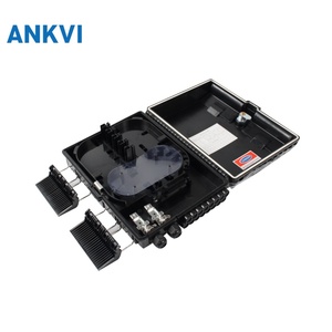 16 Core Fiber Optic Distribution Box Snap on Lid with <b>Waterproof</b> <b>Cable</b> Glands ABS Material IP65 Outdoor Wall Mount for FTTH FTTx - Product Image 4