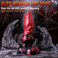 NNSX Fantasy Wolf Dildo Silicone Anal Plug Big Annotted Anal Dilatador G Spot Stimulator con Sucker Roleplay Sex Toy para Mujeres Hombres