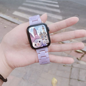 Nuovo cinturino di ricambio per orologio in resina di Design per Apple <span class=keywords><strong>Watch</strong></span> 38 <span class=keywords><strong>40</strong></span> 41 42 44 45 <span class=keywords><strong>MM</strong></span> cinturino trasparente per iWatch 7 6 <span class=keywords><strong>5</strong></span> 4 3 SE - Product Image 3