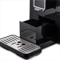 Cafetera Espresso Eléctrica Totalmente Automática con Pantalla Táctil, Acero Inoxidable, 15 Bares de Presión, Tanque de Leche, Programable, Autolimpiante 1-2