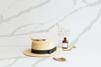 Dalles de quartz, aspect marbre blanc Calacatta, pierre synthétique, comptoirs de cuisine imperméables pour hôtels et appartements