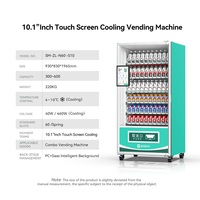Máquina Expendedora Combinada de Autoservicio 24 Horas con Pantalla Táctil de 10 Pulgadas para Comida Fresca y Bebidas con Pago QR al por Mayor