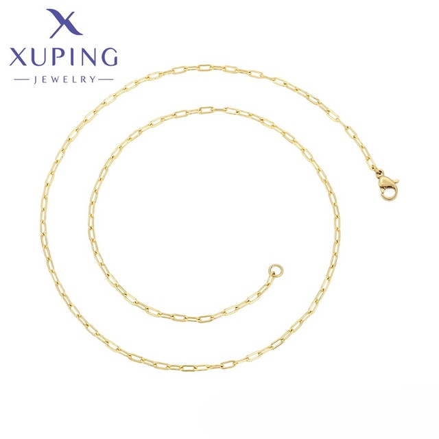 X000985598 XUPING Jewelry Fashion 14K Gold Plated Copper Jewelry Chain Necklace Ladies Minimalist Fashion Jewelry Necklaces