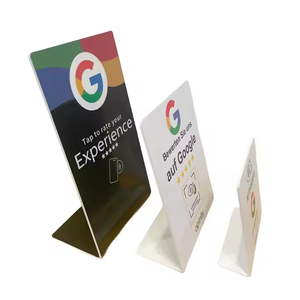 Expositor <span class=keywords><strong>de</strong></span> Mesa Personalizado <span class=keywords><strong>de</strong></span> PVC para Reseñas <span class=keywords><strong>de</strong></span> <span class=keywords><strong>Google</strong></span> con Código QR NFC y NFC NTAG213/215 - Product Image 2