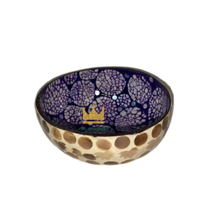 ชามเปลือกหอยมุกกะลามะพร้าวสองด้านทำด้วยมือชามโมเสกธรรมชาติ - Product Image 1