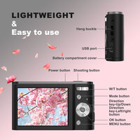 Kamera Digital Point and Shoot Resolusi Tinggi 16x Zoom Optik Layar 2"-3" Stabilisasi Elektronik Video 4K HD Capture CMOS