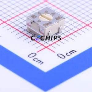 Resistencia/Potenciómetro Ajustable SMD 3314J-1-204E, Resistencia de 4.5x4.5mm, 200kOhm, 20%, 250mW, 100ppm ℃ - Product Image 1