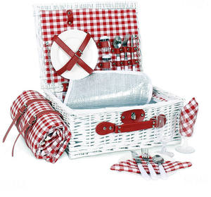 Cesta <span class=keywords><strong>De</strong></span> Mimbre blanca para pícnic, carrito <span class=keywords><strong>De</strong></span> cocina, Bolsa <span class=keywords><strong>De</strong></span> Vino Y Manta negra, Mejor Mesa, Cestas - Product Image 2