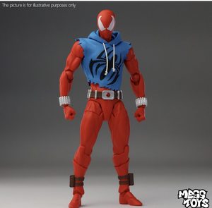 Figura de Acción Scarlet <span class=keywords><strong>Spider</strong></span> de PVC, Modelo Coleccionable con Traje Rojo y Azul para Exhibición, para Fans de Cómics, Embalaje Original - Product Image 2