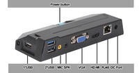 Bareborn系统Linux ARM WIFi 2GB Ram 8GB Flash迷你电脑，用于教育办公室管理零瘦客户端PC